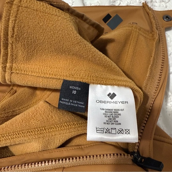 Obermeyer Jinks ITB Softshell Brown Sugar Ski Snowboard Women’s Pants Size 10 - Picture 14 of 16